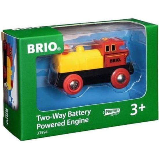 Brio BRIO World, 33594, Žlutá obousměrná dobíjecí lokomotiva