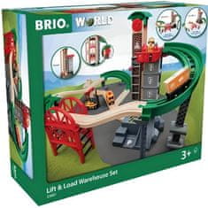 VERVELEY Brio World Grand Circuit Multimodal Platform, Krabice 32 dílků, Dřevěná železniční trať, Ravensburger, Od 3 let, 33887