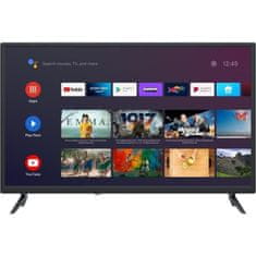VERVELEY CONTINENTAL EDISON CELED32SA22B6, LED televizor HD 32 (81 cm), Android TV, 3xHDMI, 2xUSB, černý.