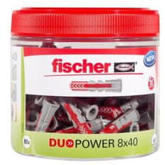 FISCHER FISCHER, DuoPower 8x40 mm univerzální zástrčka, RounBox 80 kusů