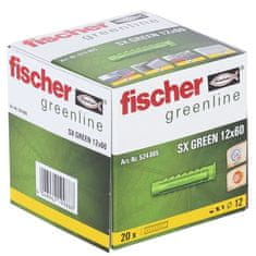 FISCHER FISCHER, Čtyřnásobná rozpěrná kotva SX Green 12x60 mm, vyrobeno z obnovitelných zdrojů, krabice 20 ks