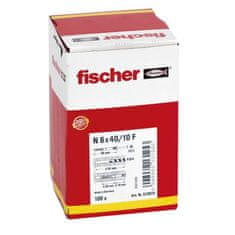 VERVELEY FISCHER, NF 6x40/10 hmoždinka se silnou přírubou a špičatým hřebíkem, Box 100