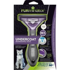 FURminator FURMINATOR Grooming Tool, Odstraňuje 90 % chlupů, čištění jedním kliknutím, Pro velké kočky