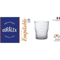 Duralex DURALEX, Stohovatelný průhledný, sklo 20 cl, tvrzené sklo