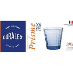 Duralex DURALEX, Prisme Marine, Sklo 22 cl, tvrzené sklo