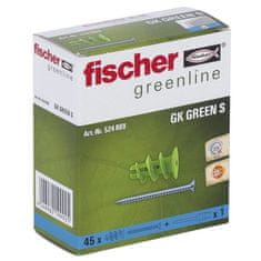 FISCHER FISCHER, Sádrokartonová deska Zelená kotva se šrouby, z obnovitelných surovin, Box 45