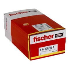 FISCHER FISCHER, NF 8x100/60 hmoždinka se silnou přírubou a špičatým hřebíkem, Box 100