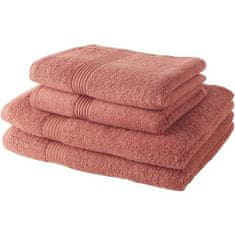 Today DZIS Sada 2 ručníků 50x100 cm + 2 ručníky 70x130 cm Terracotta 100% bavlna