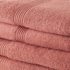Today DZIS Sada 2 ručníků 50x100 cm + 2 ručníky 70x130 cm Terracotta 100% bavlna