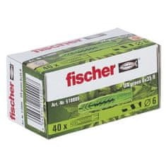 FISCHER FISCHER, UX Green 6X35 univerzální kotva s přírubou, vyrobeno z obnovitelných zdrojů, Box 40