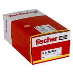 FISCHER FISCHER, NF 8x80/40 hmoždinka se silnou přírubou a špičatým hřebíkem, Box 100