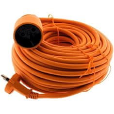 Zenitech HO5VVF 2 x 1,5 mm2 oranžový 25m elektrický zahradní prodlužovací kabel