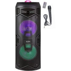 VERVELEY INOVALLEY KA112BOWL, Bluetooth světelný reproduktor 600W, funkce karaoke, 2 reproduktory, LED kaleidoskopová koule, port USB