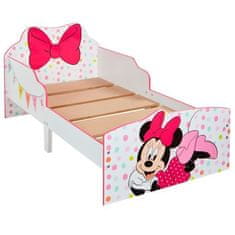 Disney Minnie Mouse, dětská postýlka 70x140 cm s úložným prostorem pod postelí