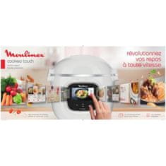 Moulinex MOULINEX CE901100 Inteligentní vysokotlaký vařič Cookeo s dotykovým displejem 250 receptů 13 režimů, bílý