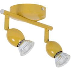 Corep LED reflektor Mely, kovový, 2 L, GU10, 5 W, hořčicový, COREP