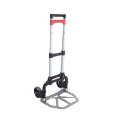 VERVELEY MANUPRO Skládací ruční vozík, Maximální nosnost 70 kg, Výškově nastavitelný, Černá a šedá barva