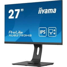 VERVELEY PC monitor, IIYAMA, PROLITE XUB2793HS-B4, 27 FHD, IPS panel, 4 MS, 75 Hz, HDMI / DisplayPort / VGA -.