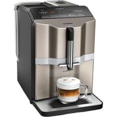 Siemens Kávovar SIEMENS TI353204RW Auto EQ.300, 1300W, 15 barů, 5 nápojů, 250g nádoba na kávová zrna, technologie iAroma, šedý