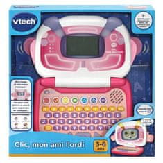 Vtech VTECH, Clic, mon Ami l'Ordi, Růžová, Výukový počítač pro děti