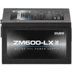 Zalman ZALMAN, ZM600-LX II, 600W, nemodulární napájecí zdroj