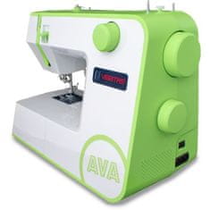 VERVELEY VERITAS AVA, 12programovatelný šicí stroj, Automatická knoflíková dírka v 1 kroku, Radiální kolečka s měkkým dotykem, Rychlost (ot./min.): 750 +/- 50