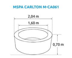 MSpa Vířivý bazén Carlton M-CA061