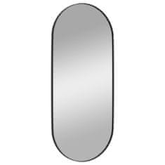 Vidaxl Nástěnné zrcadlo černé 35x80 cm oválné