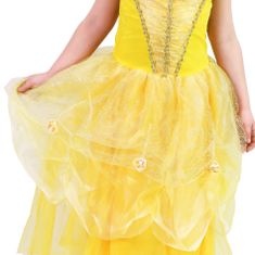 Rappa Dětský kostým princezna žlutá (M)