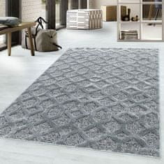 Ayyildiz Kusový koberec Pisa 4702 Grey 200x290 cm