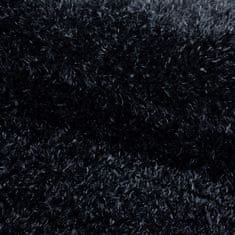 Ayyildiz Kusový koberec Brilliant Shaggy 4200 Black 160x230 cm