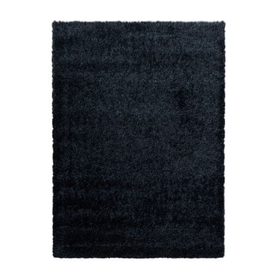 Ayyildiz Kusový koberec Brilliant Shaggy 4200 Black 80x150 cm
