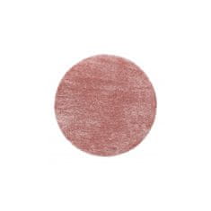 Ayyildiz Kusový koberec Brilliant Shaggy 4200 Rose kruh 200x200 (průměr) kruh cm
