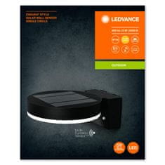 Osram LEDVANCE ENDURA Style Solar Wall Sensor Single Circle 6W Black 4058075392762