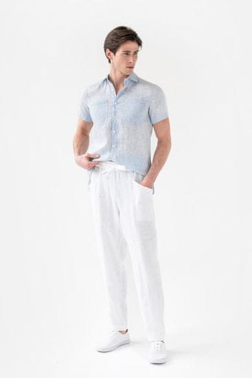Magic Linen Pánské plátěné kalhoty TRUCKEE v bílé barvě Velikost: XL