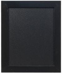 Securit Nástěnná popisovací tabule WOODY s popisovačem, 20x24 cm, černá