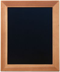 Securit Nástěnná popisovací tabule WOODY s popisovačem, 20x24 cm, teak