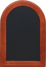 Securit Nástěnná popisovací tabule RONDO 50x35 cm, mahagon