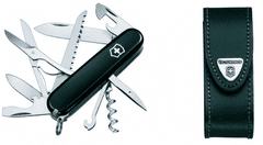 Victorinox Švýcarský Armádní Nůž Huntsman 1.3713.3 Black + Pouzdro