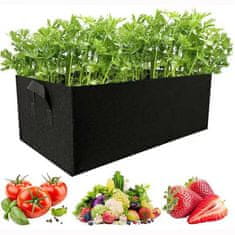 Rourke Rourke 30x40x20cm - textilní květináč pro pěstování zeleniny - zelený