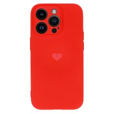 Vennus Kryt Vennus Heart Silicone pro Apple iPhone 13 Pro , design 1 , barva červená
