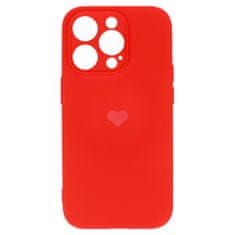 Vennus  Silikonové pouzdro se srdcem pro Iphone 14 Pro Max design 1 červené