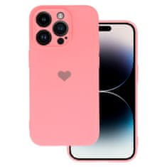 Vennus Kryt Vennus Heart Silicone pro Apple iPhone 14 Pro , design 1 , barva růžová