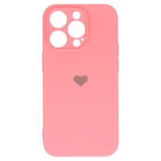 Vennus  Silikonové pouzdro se srdcem pro Iphone 13 Pro design 1 růžové