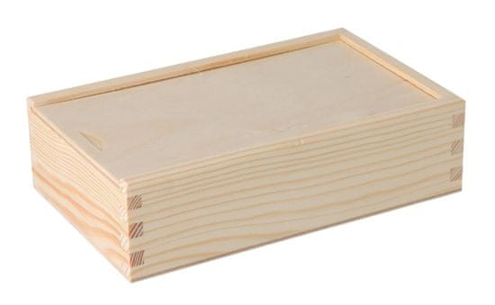 Čisté dřevo Dřevěná krabička na fotografie ve formátu 9x13 cm