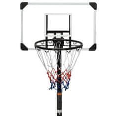 Greatstore Basketbalový koš s průhlednou deskou 216 x 250 cm polykarbonát