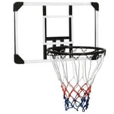 Greatstore Basketbalový koš s průhlednou deskou 71x45x2,5 cm polykarbonát