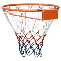 Vidaxl Basketbalová obroučka oranžová 39 cm ocel