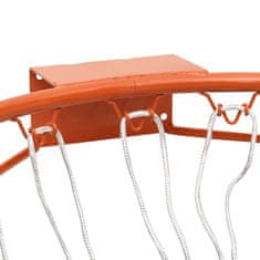 Greatstore Basketbalová obroučka oranžová 39 cm ocel