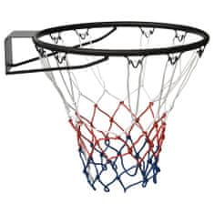Greatstore Basketbalová obroučka černá 45 cm ocel